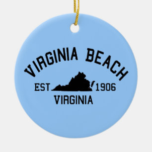 Virginia Beach. Julgransprydnad Keramik