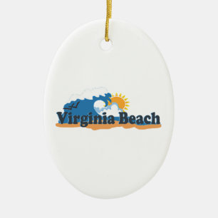 Virginia Beach. Julgransprydnad Keramik