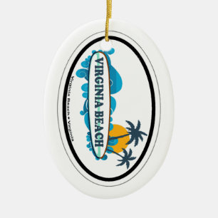Virginia Beach. Julgransprydnad Keramik