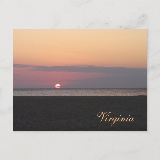 Virginia Beach på morgonen Vykort (Framsida)