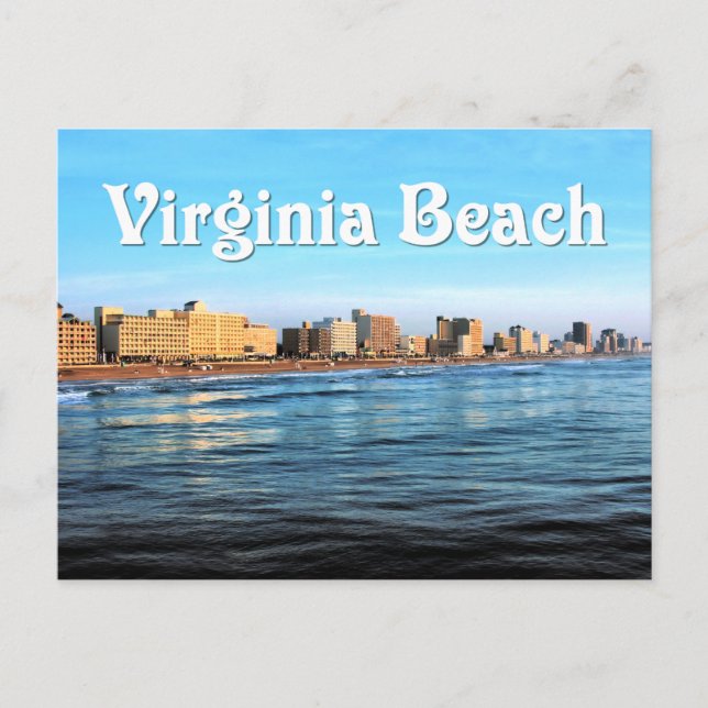 Virginia Beach Postcard Vykort (Framsida)