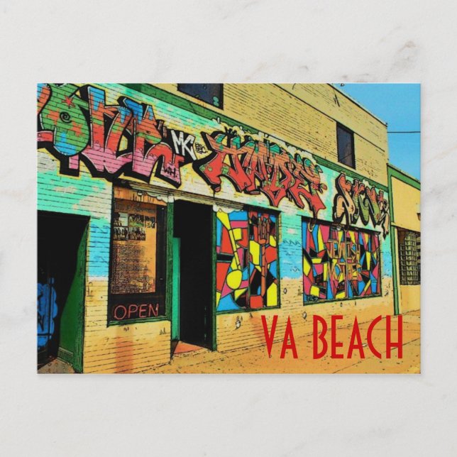 Virginia Beach Postcard Vykort (Framsida)