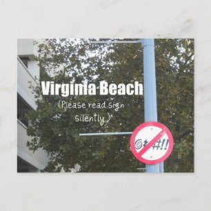 Virginia Beach Profanity Signs Vykort