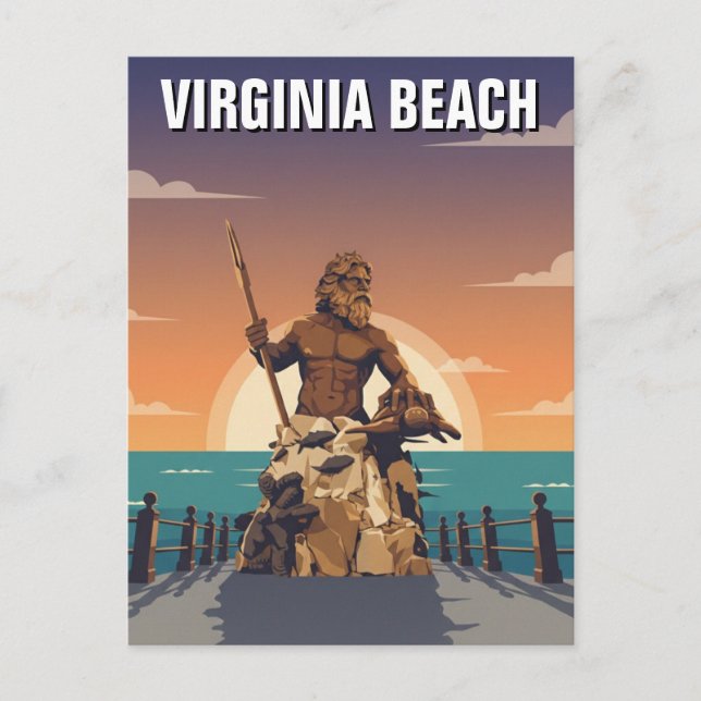 Virginia Beach-resor Vykort (Framsida)