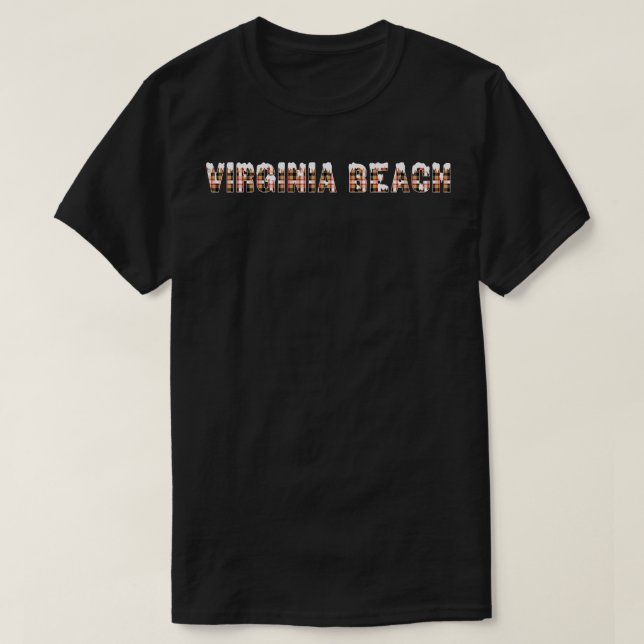 Virginia Beach Snö T Shirt (Design framsida)