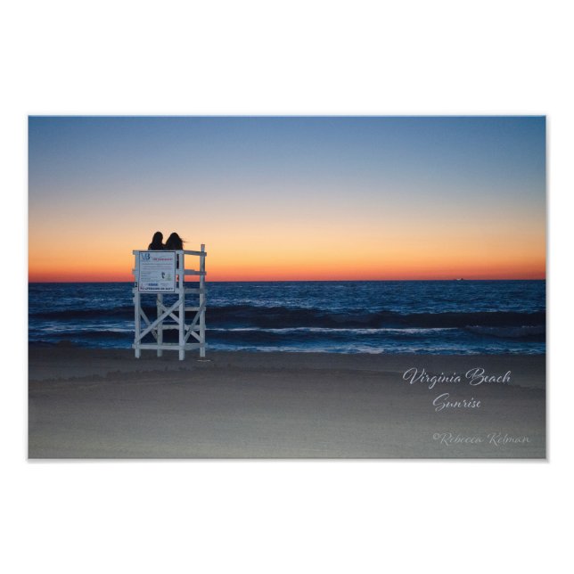 Virginia Beach Sunrise Fototryck (Framsidan)