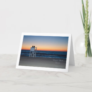 Virginia Beach Sunrise Note-kort Tack Kort