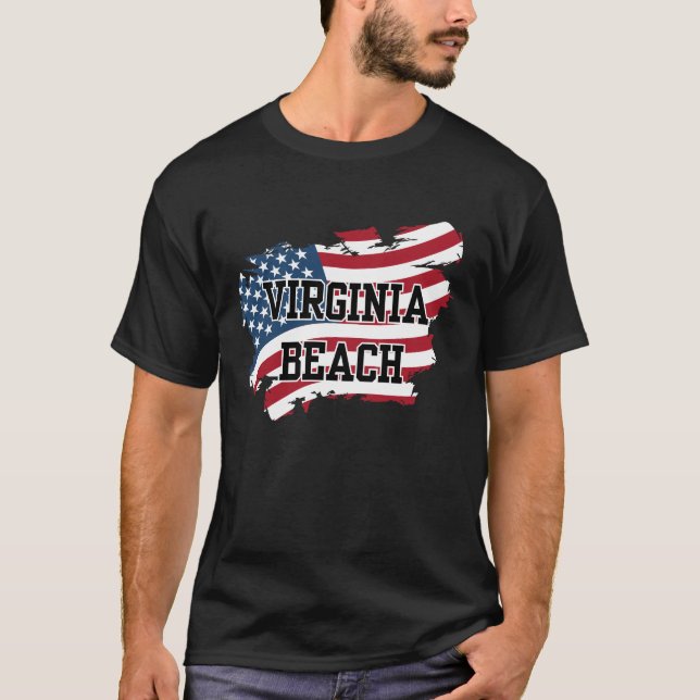 Virginia Beach USA T Shirt (Framsida)