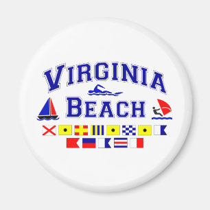 Virginia Beach VA signalerar flaggor Magnet