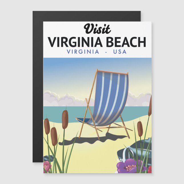 Virginia Beach Virginia USA-reseaffisch (Fram/baksida)