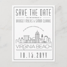 Virginia Beach Wedding | Skyline Spara datum Vykort