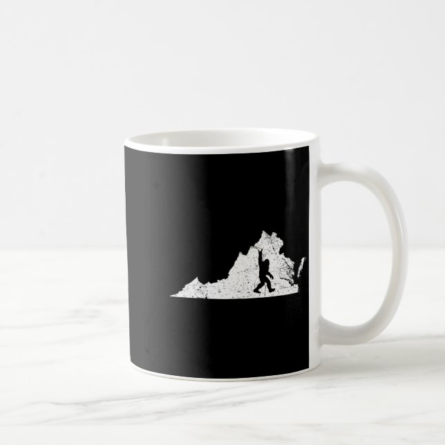 Virginia Bigfoot Sasquatch Funny Appalachian Men K Kaffemugg (Höger)