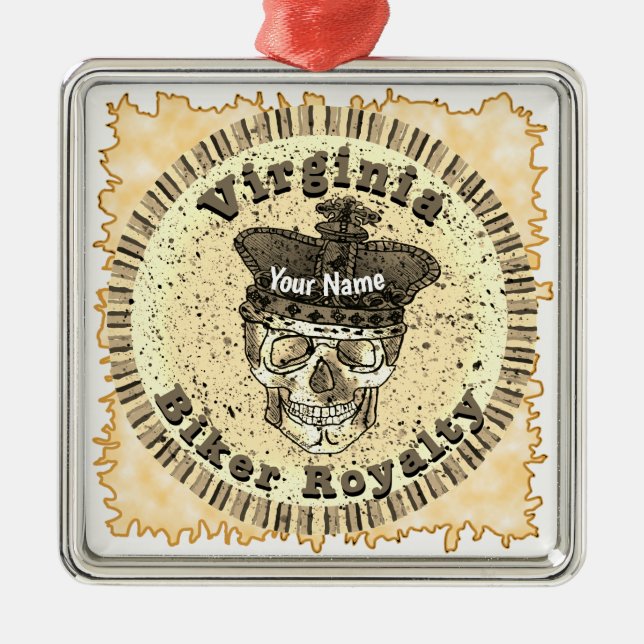 Virginia Biker  Julgransprydnad Metall (Framsidan)