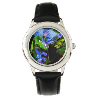 Virginia Bluebell Wildblomsimpressionist Armbandsur