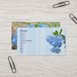 Virginia Bluebells Coordinations Items Visitkort
