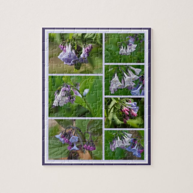 Virginia Bluebells Wildblommor Pussel (Vertikal)