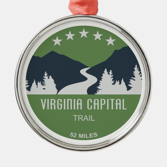 Virginia Capital Trail Julgransprydnad Metall (Framsidan)