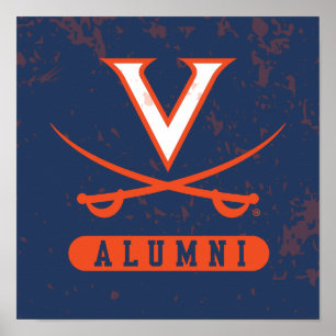 Virginia Cavaliers-alumner i distress Poster