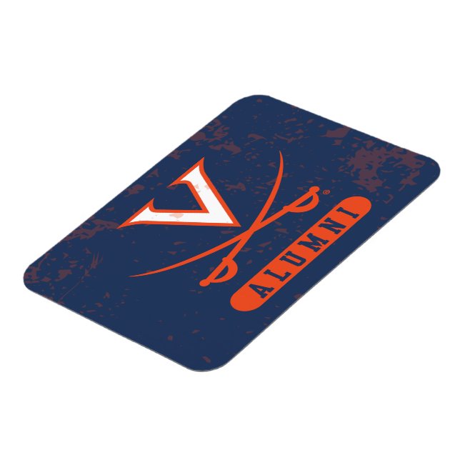 Virginia Cavaliers Alumni Distressed Magnet (Vänstra Sidan)