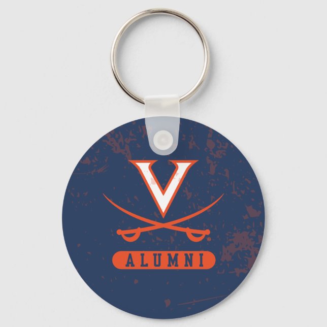 Virginia Cavaliers Alumni Distressed Nyckelring (Framsida)