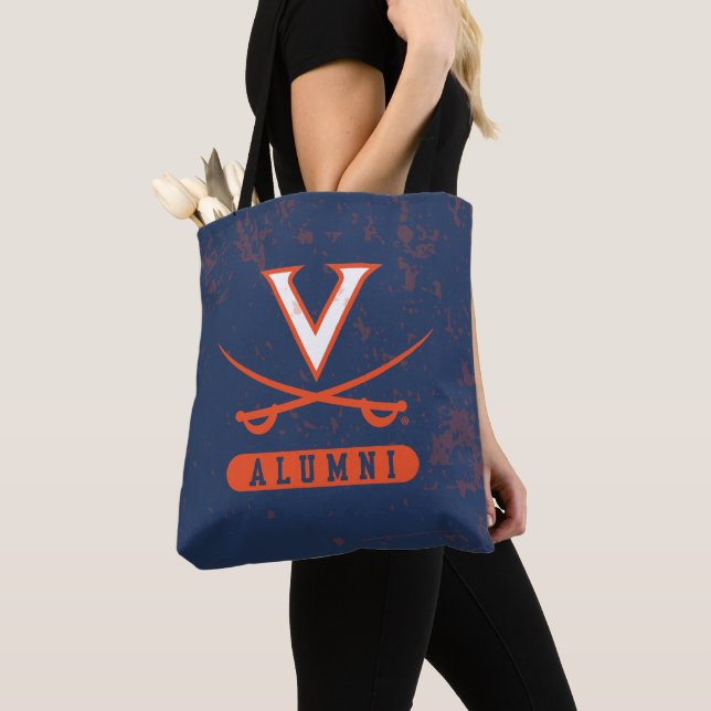 Virginia Cavaliers Alumni Distressed Tygkasse (Närbild)