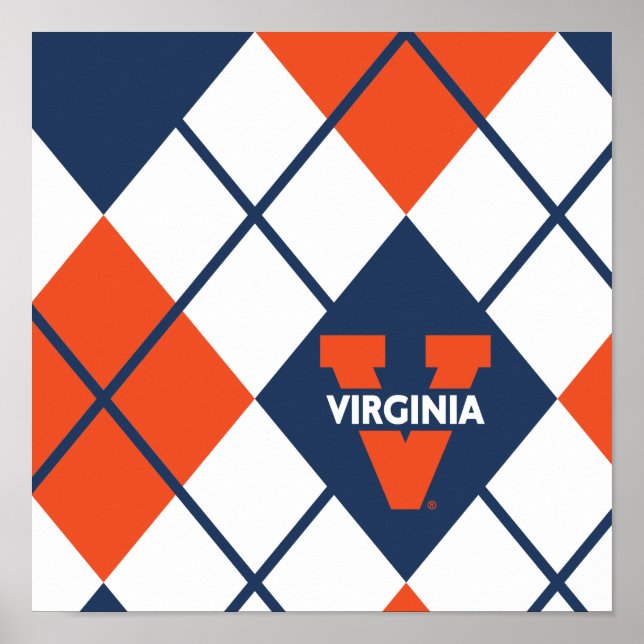 Virginia Cavaliers Argyle Poster (Framsidan)