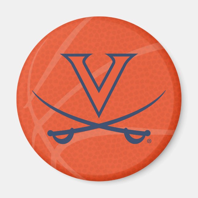 Virginia Cavaliers Basket Magnet (Framsidan)