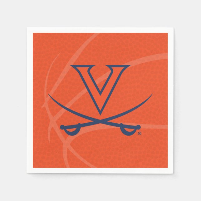 Virginia Cavaliers Basket Pappersservett (Framsidan)