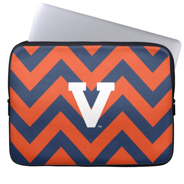 Virginia Cavaliers Chevron Laptop Fodral (Framsidan)