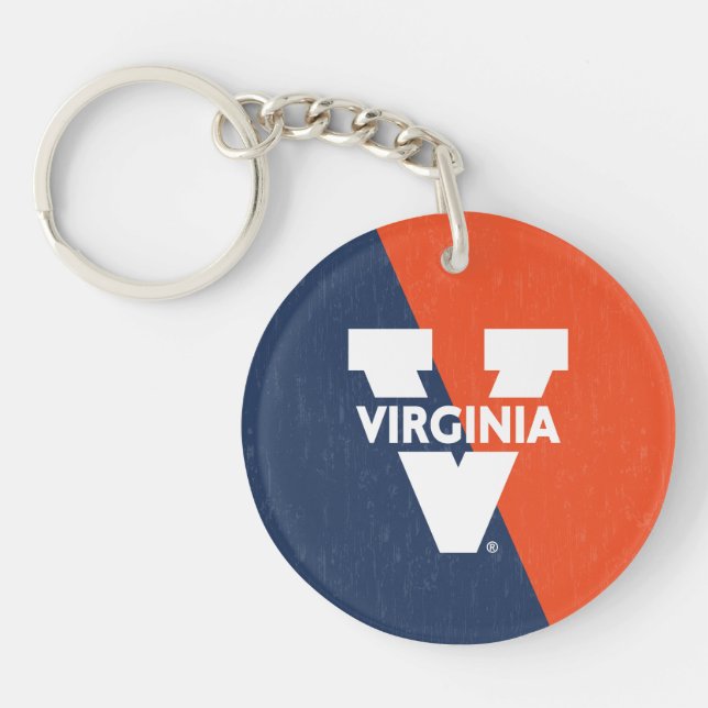 Virginia Cavaliers Färg Block Distress (Framsidan)