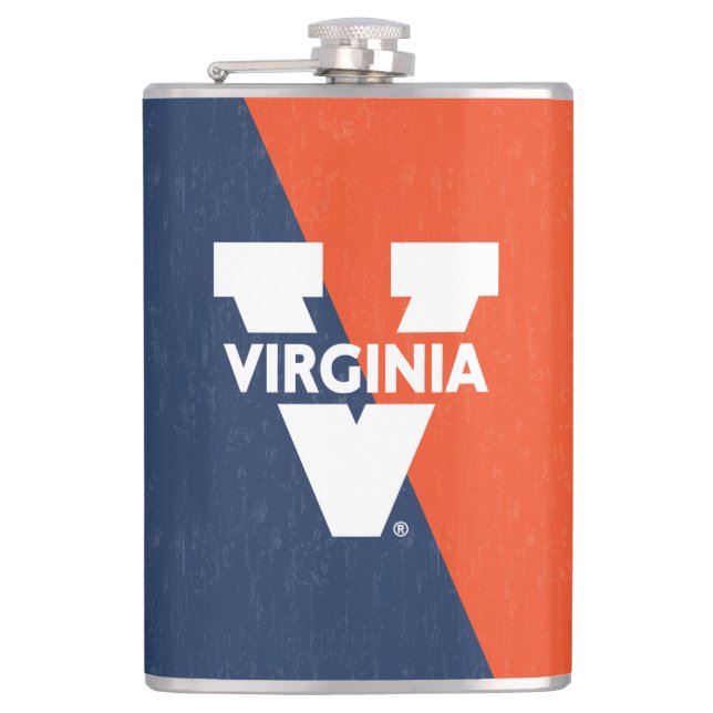Virginia Cavaliers Färg Block Distress Fickplunta (Framsidan)