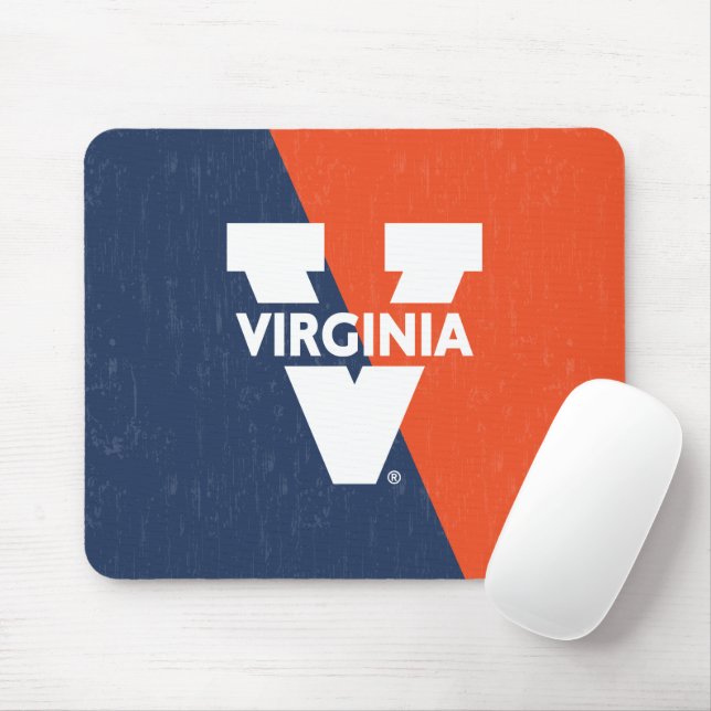 Virginia Cavaliers Färg Block Distress Musmatta (Med mus)