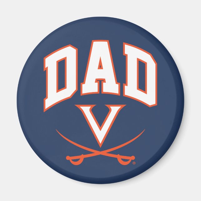 Virginia Cavaliers Pappa Magnet (Framsidan)