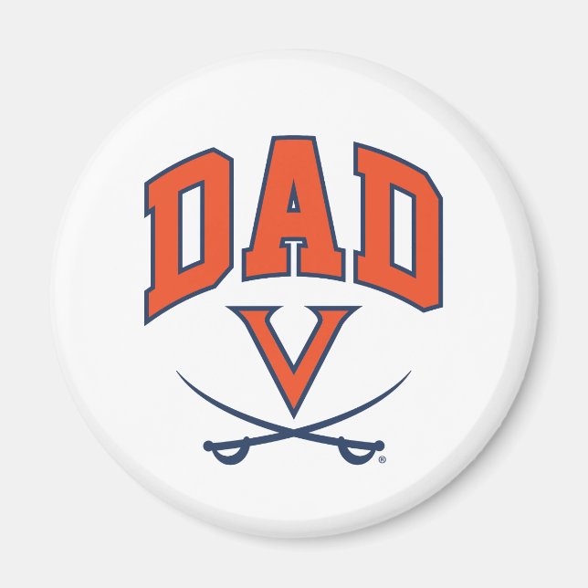 Virginia Cavaliers Pappa Magnet (Framsidan)