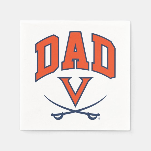 Virginia Cavaliers Pappa Pappersservett (Framsidan)