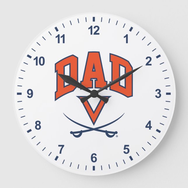 Virginia Cavaliers Pappa Stor Klocka (Framsida)