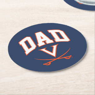Virginia Cavaliers Pappa Underlägg Papper Rund