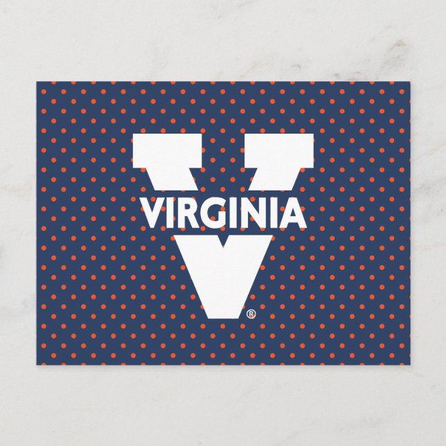 Virginia Cavaliers Polka dots Inbjudan Vykort (Framsida)