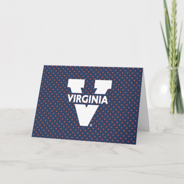 Virginia Cavaliers Polka dots Kort (Framsida)