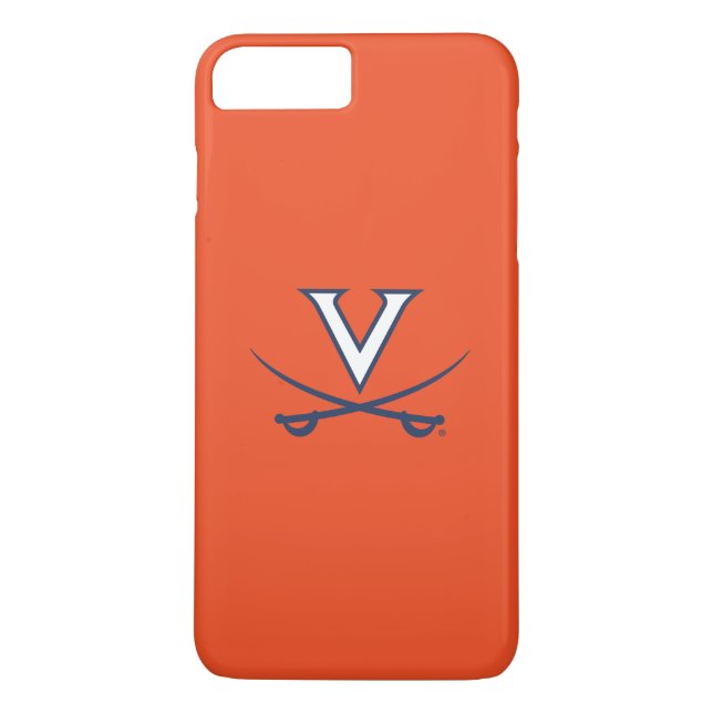 Virginia Cavaliers V Svärd | Blå Case-Mate iPhone Skal (Baksida)