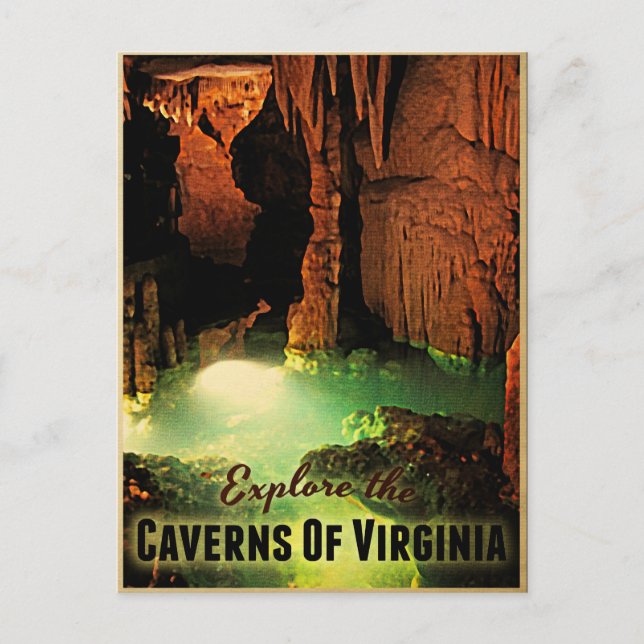 Virginia Caverns Vykort (Framsida)