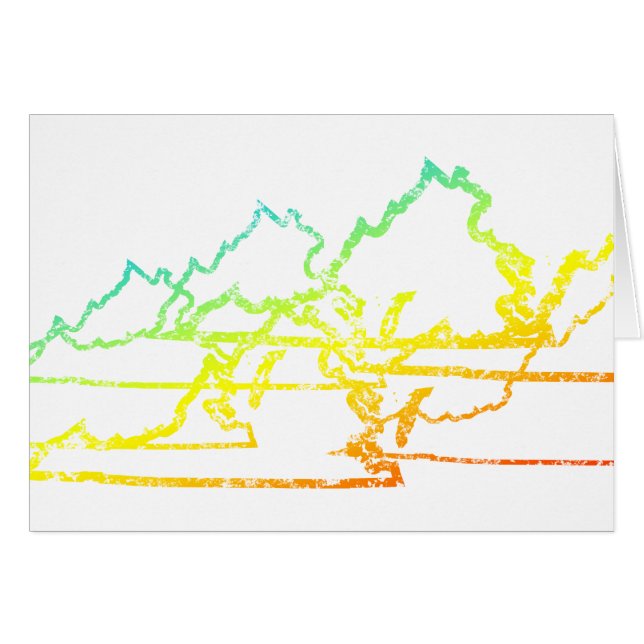 virginia chill blur hälsningskort (Framsidan Horizontal)