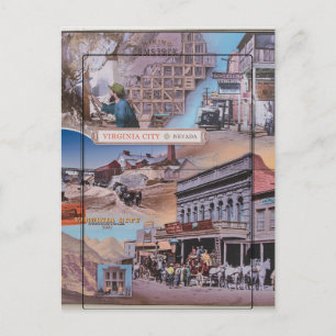 Virginia City Nevada Postcard Vykort