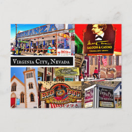 VIRGINIA CITY, NEVADA POSTCARD VYKORT