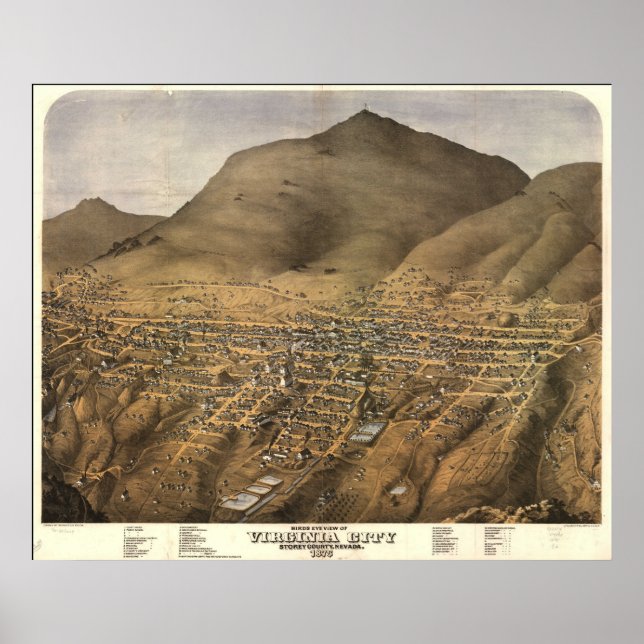 Virginia City Nevada Poster (Framsidan)