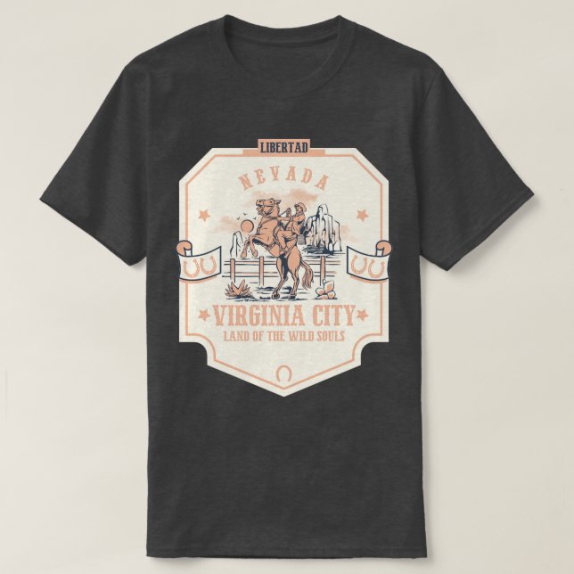 Virginia city Nevada vilda western town 1 T Shirt (Design framsida)