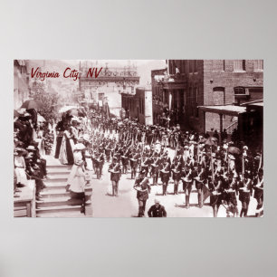 Virginia City Parad Vintage affisch