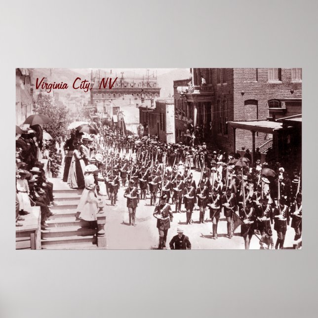 Virginia City Parad Vintage affisch (Framsidan)