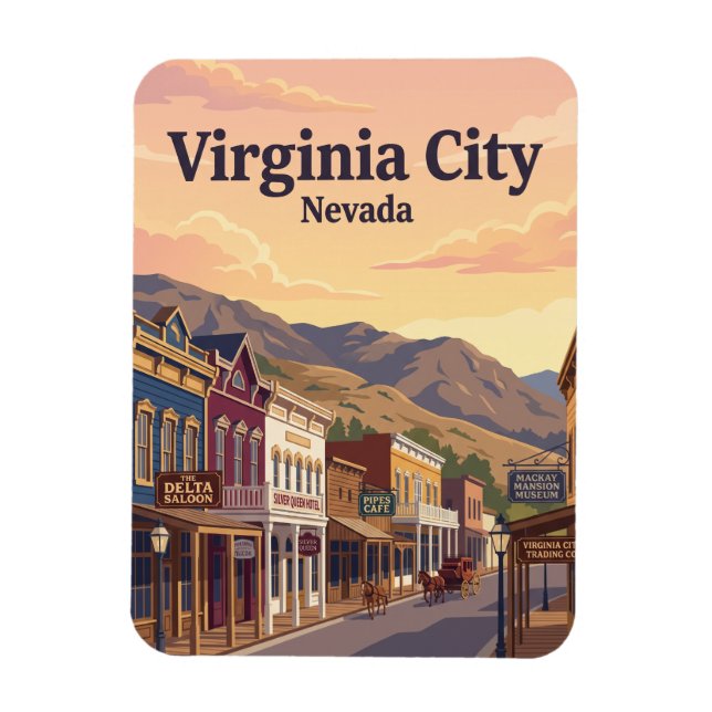 Virginia City USA Magnet (Vertikal)