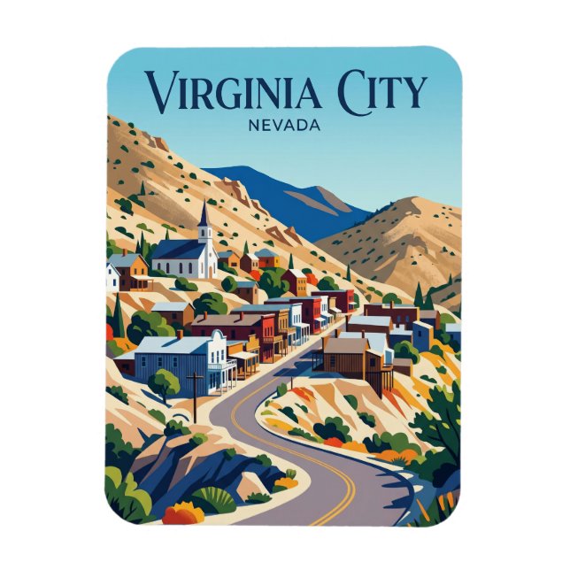 Virginia City USA Magnet (Vertikal)